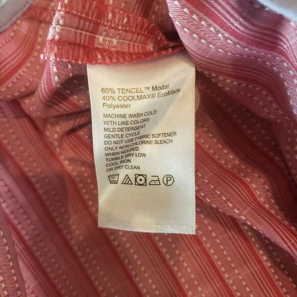 Tommy Bahama Coconut Point Island Zone Hawaiian‎ Aloha Shirt Mens Medium Pink - Picture 6 of 6